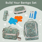 Bentgo Kids Prints Leak-Proof, 5-Compartment Bento-Style Kids Lunch Box - Ideal Portion Sizes for Ages 3-7, Durable, Drop-Proof, Dishwasher Safe, & PFAS & BPA-Free Materials (Dino Fossils)