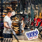 Lodge 6-1/2 Inch Cast Iron Pre-Seasoned Skillet – Signature Teardrop Handle - Use in the Oven, on the Stove, on the Grill, or Over a Campfire, Black