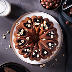 Heart Shape Aluminum Cake Pan, Titanium Coating, Non-Stick, 12 Cups, Heavy Duty, Gifts for Mom, Molded Cake Pan, 10 Inch Baking Mold, Cast Aluminum Fluted Tube Pan, Easy to Clean (Black)