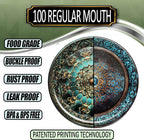 Supa Ant Canning Lids Regular Mouth (100pcs) Decorative Tin Canning Lids Regular Mouth (Royal Worcester) Buckle Proof and Rust Proof - Perfect Fit Can Lid for Mason Jars Canning Supplies