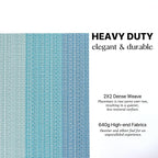 LEXMORE Placemats Set of 4 Vinyl/Plastic Woven Place Mats for Kitchen Table Indoor/Outdoor Washable Placemat Wipeable Dining Table Mats(Ocean Geode)