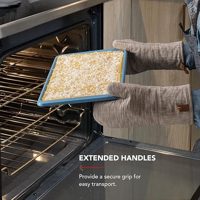 KitchenAid 10x15in Nonstick Aluminized Steel Baking Sheet, Blue Velvet