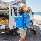 Hydro Flask Cooler Backpack for Beverages - Insulated Soft Travel Lunch Bag - 20 L Capacity in Cascade and Surf Blue