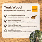 2 Pieces Small Wooden Spoon, Short Handle Teak Wood Scoops for Coffee Beans Tea Salt Sugar for Spice Jars and Short Containers