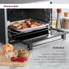KitchenAid 12.3X10in Nonstick Aluminized Steel Baking Sheet, Silver