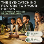 WALDWERK Electric Salt and Pepper Grinder Set (300 mAh Rechargeable Battery) - Salt and Pepper Shakers with Elegant Acacia Wood Stand – Rechargeable Automatic Salt and Pepper Grinder Set