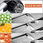 Mandoline Slicer for Kitchen, Adjustable Stainless Steel Vegetable Slicer and Chopper, Food Slicer with Julienne Cutter, Potato, Onion, Tomato, Cucumber and Salad Chopper with Safety Gloves