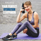 Best in Class Triple-Walled Insulated Stainless Steel Water Bottle, Keeps your Drinks Cold for up to 24 Hours and Hot for up to 12 Hours, Leak Proof, Make a Difference in the World, Black, 17oz