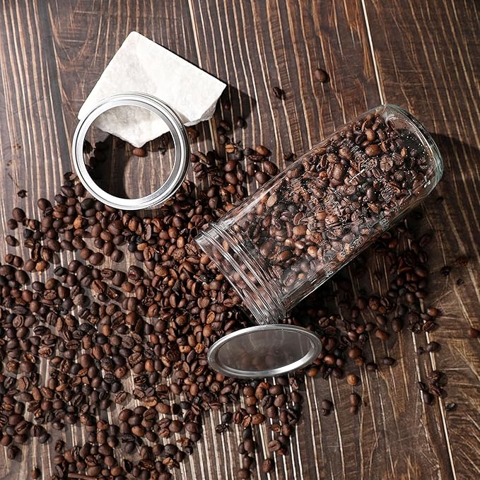 Mason Jars Wide Mouth 24oz, 10 pack Glass Pickle Canning Jars Food Storage With Airtight Mason Jar lids and Bands for Canning, Preserving, Fermenting, Pickling for Microwave/Freezer/Dishwasher