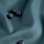 Solino Home Linen Table Runner 90 Inches Long - 100% Pure Linen Peacock Blue Table Runner 14 x 90 Inch for Summer - Fete