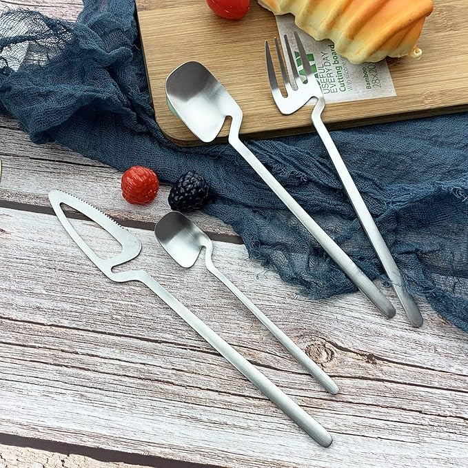 JASHII Mini Teaspoons Set Pack of 8 Stainless Steel Espresso Spoons for Coffee Sugar Dessert Cake Ice Cream Soup Antipasto Cappuccino, 5.3 Inch (Silver)