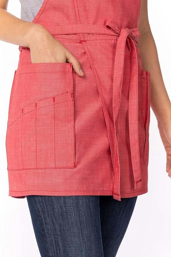 Chef Works Unisex Medford Short Bib Apron