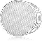 New Star Foodservice 50981 Restaurant-Grade Aluminum Pizza Baking Screen, Seamless, 18-Inch, Pack of 6