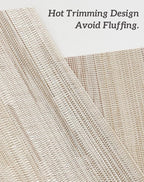 Leetaltree Lightsteel Beige with Yellow Placemats Set of 4 - Heat Resistant Non-Slip Place mats for Dining Table, Washable Durable PVC Vinyl Woven Table Mats (Lightsteel Beige, 4)