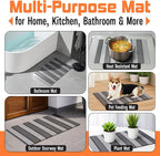 MHM Stone Dish Drying Mat – Volcanic Diatomaceous Earth from Changbai Mountains – Fast-Absorbing, Heat Resistant, Bamboo Rack Included – Eco-Friendly, Minimal Kitchen Drying Mat