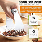 Spring Chef Medium Size White Dough Blender For Baking, Multifunctional Dough Cutter Tool, Stainless Steel Pastry Cutter Tool with Sharp & Sturdy Blades, Dishwasher Safe Pastry Blender for Easy Mixing