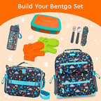 Bentgo Kids Bento-Style 5-Compartment Leak-Proof Lunch Box - Ideal Portion Sizes for Ages 3 to 7 - Durable, Drop-Proof, Dishwasher Safe, PFAS & BPA-Free & Made with Food-Safe Materials (Orange)