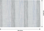 Leetaltree LightSteel Blue Placemats Set of 8 - Heat Resistant Non-Slip Place mats for Dining Table, Washable Durable PVC Vinyl Woven Table Mats（LightSteel Blue, 8）