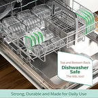 Fusion Gourmet Glass Meal Prep Containers with Lids [8 Pack, 33 oz & 4.5 oz] - 2 Compartment Divided Glass Bento Boxes for Adults, Oven Safe & Airtight