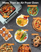 Nuwave Bravo Pro Smart Air Fryer Toaster Oven Combo, Airfryer Convection Oven Countertop, 12-in-1 Functions with Quicker & Even Crisp Technology, 1800W, 50-450°F, PFAS-Free, 21QT, Mint