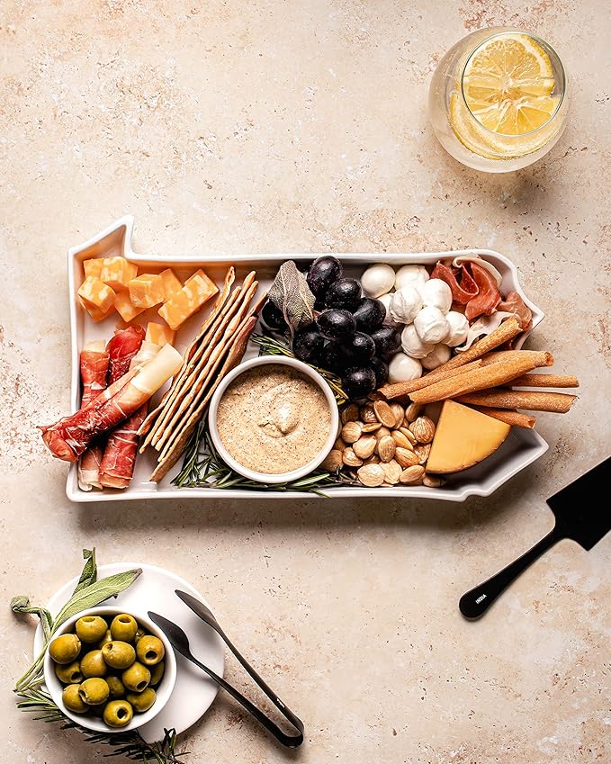 Pennsylvania Shaped Baking Dish, Serving Platter or Decorative Tray Charming Porcelain Bakeware Oven Microwave and Dishwasher Safe