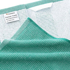 Homaxy Premium Kitchen Towels(18”x 28”, 6 Pack), Large Cotton Kitchen Hand Towels, Flat and Terry Dish Towels, 380 GSM Highly Absorbent Tea Towel Set with Hanging Loop, Green