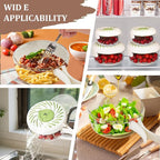 2 Pcs Multi Purpose Drain Basket with Lid, Collapsible Handle 2 in 1 Draining and Preservation Basket, Fruit Washing Bowl with Strainer, Colander for Suitable for Wash Berry, Vegetables