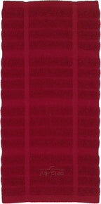 All-Clad Solid Kitchen Towel: Highly Absorbent, Super Soft Long Lasting - 100% Cotton, 17"x30" Tea Towel for Cleaning & Drying Dishes, Pans, Glassware, or Countertops, (1-Pack), Chili