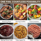 Homikit Round Cake Pan Set of 3, 8 Inch Stainless Steel Layer Cake Tins for Baking, Mirror Finish Bakeware for Wedding Birthday Baby Shower Party, Oven & Dishwasher Safe