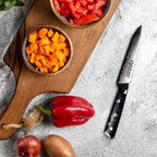 Utility Knife 6 Inch – VG-10 Damascus Stainless Steel, Razor Sharp, Full Tang, Ergonomic G10 Handle – Multipurpose Kitchen Knife for Meat, Vegetables, Fruits – Durable, Dishwasher Safe