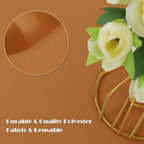 sancua 2 Pack Tablecloths Rectangular 60x102 Inch, Thanksgiving Table Cloths Rectangle for 6 Foot Tables - Stain and Wrinkle Resistant Washable Polyester Table Cover for Fall, Dining, Parties Bronze