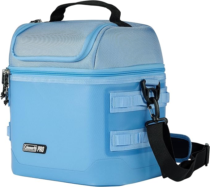 Coleman Pro 16-Can Premium Soft Cooler Lunchbox, Fully Insulated Lid & Body Stays Cold up to 30 Hours, Great for Camping, Tailgating, Parties, Sports, Concerts, Lunches & More
