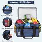 OPUX Cooler Bag, 60 Cans Insulated Soft Collapsible Portable Cooler, Soft Sided Leakproof Cooler for Beach Camping with Shoulder Strap, Ice Chest for Travel Road Trip Picnic, Navy Blue