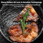 imarku Non Stick Frying Pans - 8 & 10 inch Frying Pan Set Nonstick Skillet, Professional Frying Pans Nonstick with Cool Stainless Steel Handle, Dishwasher Safe, Best Gifts