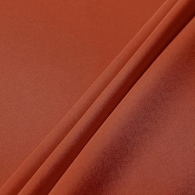 sancua Fall Tablecloth for 6 Foot Tables, 60 x 102 Inch Burnt Orange - Stain and Wrinkle Resistant Rectangle Table Cloth, Fabric Thanksgiving Table Cover for Dining Buffet Parties, Rust Pumpkin Orange