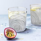 bzyoo BPA-Free Designed Dishwasher Safe 14 oz Plastic Tumbler Set which is Durable and Stackable Great For Parties Holidays Anniversaries (6 PCS, Organica Black)