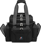 Large Cooler Bag (15x12.5x9 in). Two Insulated Compartment, Heavy Duty Fabric, Thick Insulation, Reinforced Stiches, Multiple Pockets, Durable Zipper.