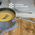 Swiss Diamond Hard Anodized 8 Piece Cookware Set, Nonstick Diamond Coated Hard Anodized Aluminum Cookware Set, Includes Lids, Dishwasher Safe and Oven Safe Cookware Set, Grey