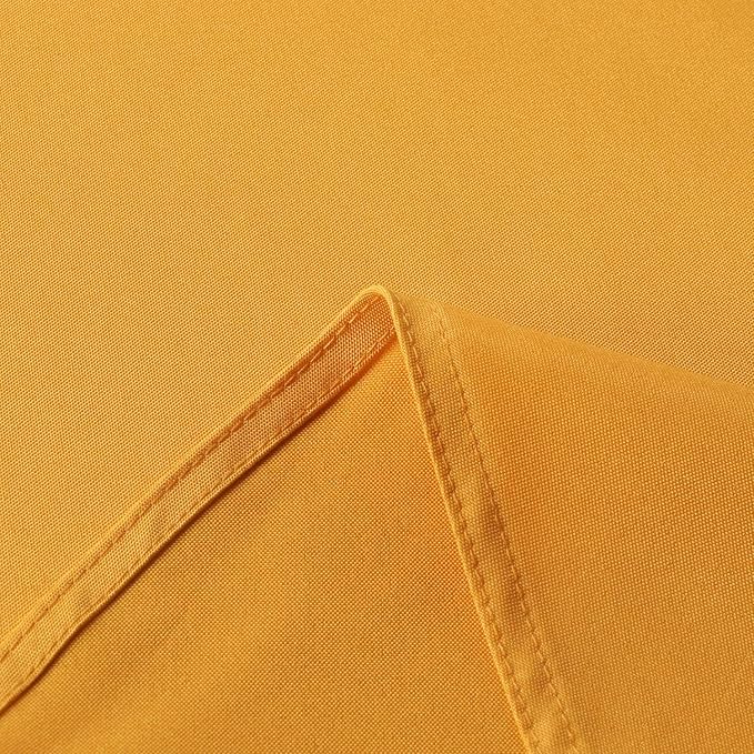 sancua Rectangle Tablecloth - 90 x 132 Inch - Stain and Wrinkle Resistant Washable Polyester Table Cloth, Decorative Fabric Table Cover for Dining Tables, Buffet Parties and Camping, Gold