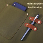 AFUN Chef Aprons for Women Men with Large Pockets, Cotton Canvas Cross Back Water Repellent Work Apron, Size M to XXL (Greygreen)