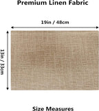 Home Brilliant Linen Place Mats Set of 8 Heat Resistant Dining Table Place Mats Cloth Placemats Kitchen Table Mats Placemat, Burlap