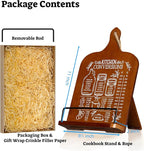 Kitchen Conversion Chart Cookbook Stand, Recipe Holder for Kitchen Counter, Cookbook Holder Stand, Kitchen Book Holder, Unique Gifts for Women, Bworn Color