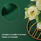 sancua 2 Pack Hunter Green Tablecloth 60 x 102 Inch, Rectangle 6 Feet Table Cloth - Stain and Wrinkle Resistant Washable Polyester Table Cover for Dining Tables, Buffet Parties and Camping