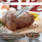 KitchenAid All Purpose Kitchen Shears with Protective Sheath Durable Stainless Steel Scissors, Dishwasher Safe, Soft Grip Comfort Handle, 8.72 Inch, Red