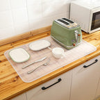 Silicone Dish Drying Mat for Multiple Usage,Easy clean,Eco-friendly,Heat-resistant Silicone Mat for Kitchen Counter or Sink,Refrigerator or Drawer Liner Translucent 3XL 28 inches x 18 inches