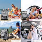 Large Waterproof Insulated Cooler Backpack for Men & Women, Leak Proof Cooler Backpack for Camping, Beach, Fishing, Picnic, Travel, Outdoor, 30L, 48Cans