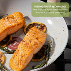 T-Fal Refresh Ceramic Pots and Pans Set, Nonstick Cookware, 20-Piece, Oven Safe to 350°F, Ceramic Cookware Set, Stockpot, Griddle, Frying Pans, Utensils, Dusty Rose