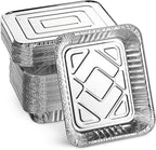 MontoPack 9x13 Aluminum Foil Half Size Roasting Pans with Lids | [20 Count] Premium Standard Size Chafing Tins for Baking, Catering & Roasting | Disposable Steam Table Trays | Great for Storing