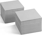 Disposable Linen-Feel Cocktail Napkins, 200-Pack 5" x 5" TALE GRAY Paper Beverage Napkins For Bar, Restaurant And Café, Dessert Napkins For Party, Wedding Or Event