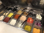 YBSVO 1/6 Size Polycarbonate Food Pans,4"Deep,Clear - Pack of 6